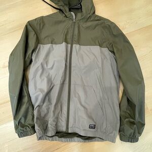 O'Neill Two-Tone Green and Gray Windbreaker